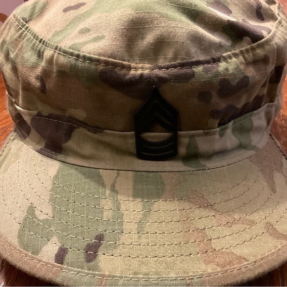 Bernard Cap Company Army Captain Patrol Camouflage Adjustable Velcro Strap Cap! - Picture 15 of 16